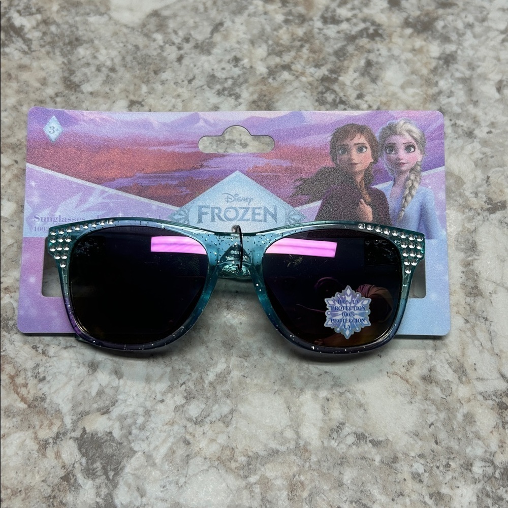 Disney Frozen Glittery Sunglasses with Blue Frame